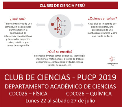 Club De Ciencias Perú - PUCP 2019 - Departamento Académico De Ciencias ...