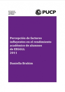 Percepcion de factores en rendimiento academico EEGGLL 2011