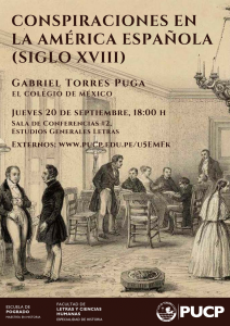 CONSPIRACIONES EN LA AMÉRICA ESPAÑOLA (SIGLO XVIII)