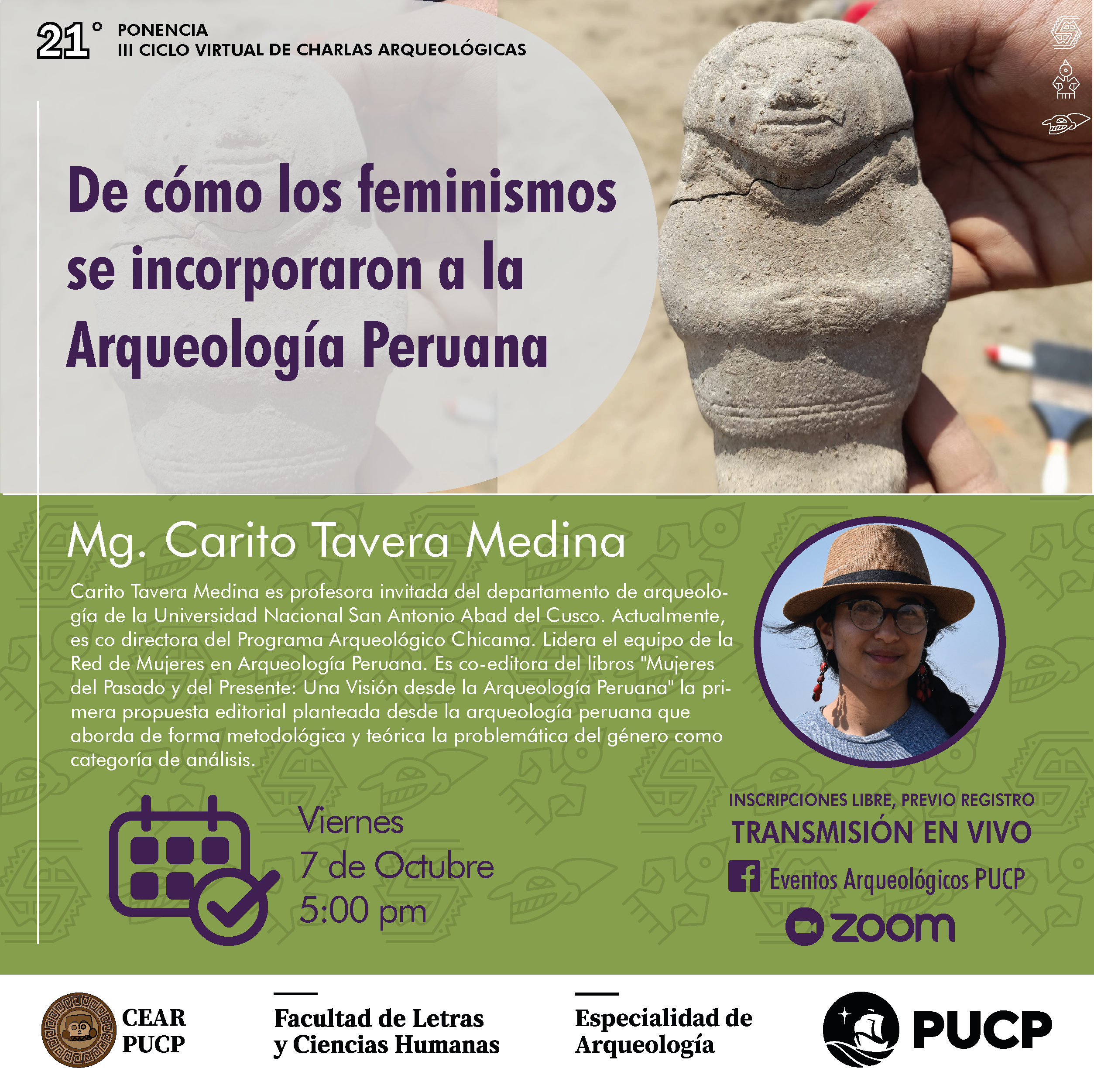 Conferencia | De cómo los feminismos se incorporaron a la arqueología peruana