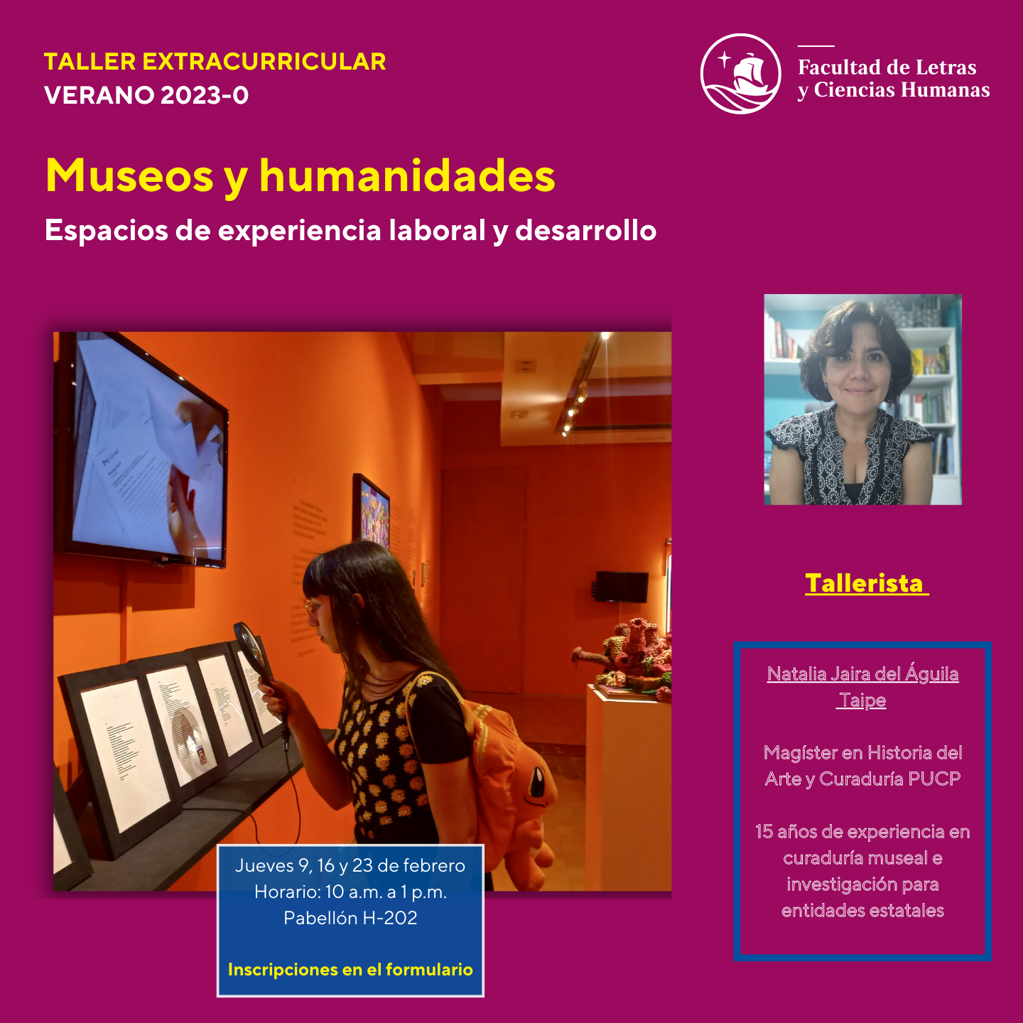 Taller extracurricular | MUSEOS Y HUMANIDADES