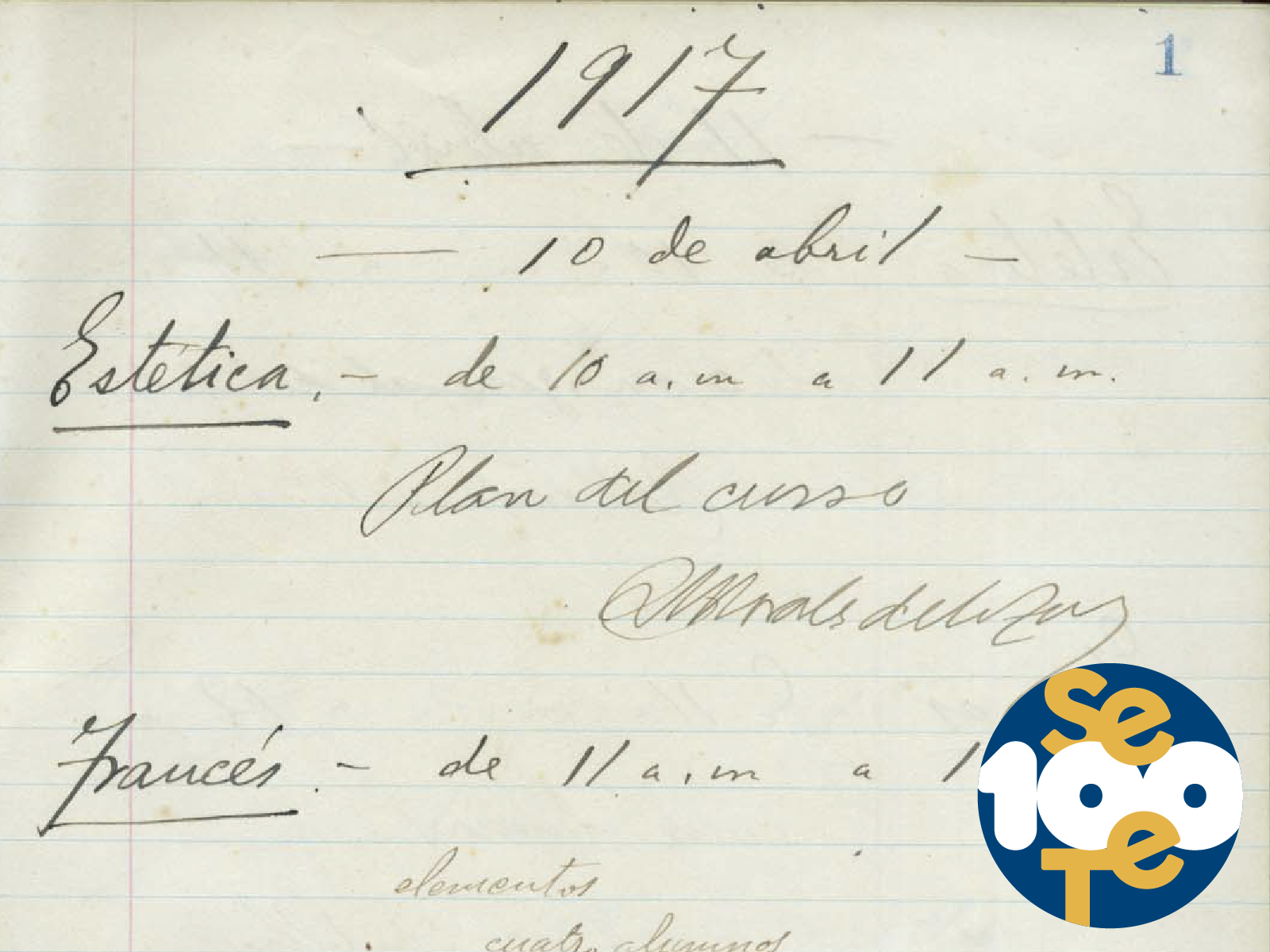 Un día como hoy, hace 100 años…