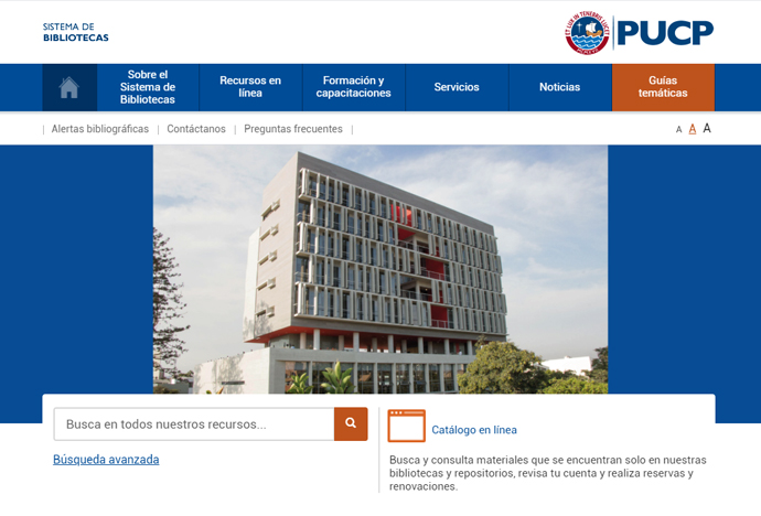 Usa tu clave PUCP en el Sistema de Bibliotecas