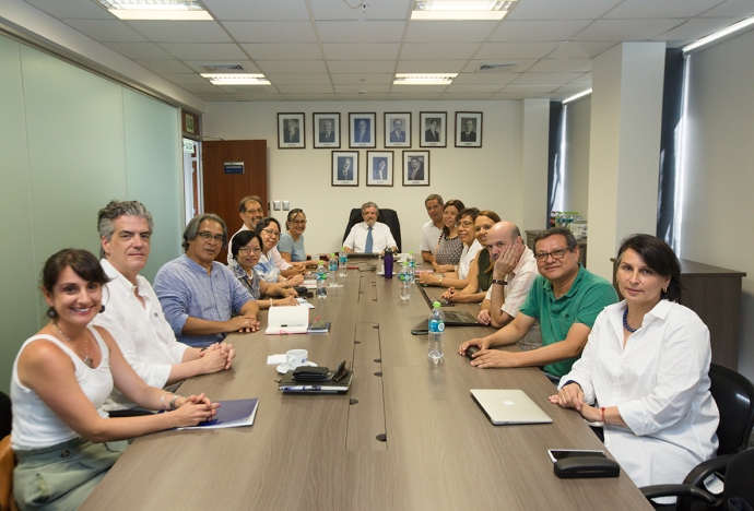 Rector pro tempore y directora de la DAP sostuvieron reunión con los jefes de departamento de la PUCP