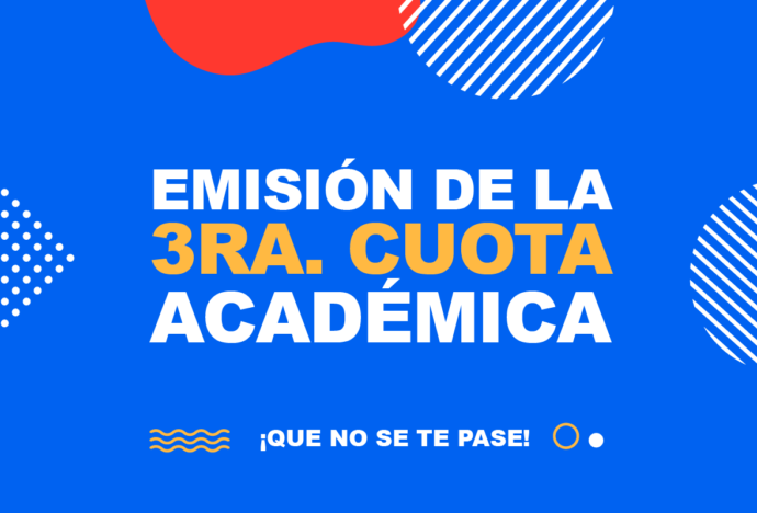 Emisión de la tercera cuota académica 2020-2