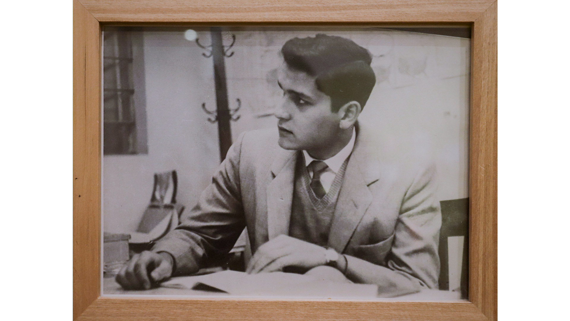 Foto en blanco y negro de Javier Heraud