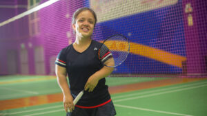 Giuliana Póveda entrenando en la Videna