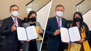 Dos egresadas PUCP ganaron becas para estudiar en Corea del Sur