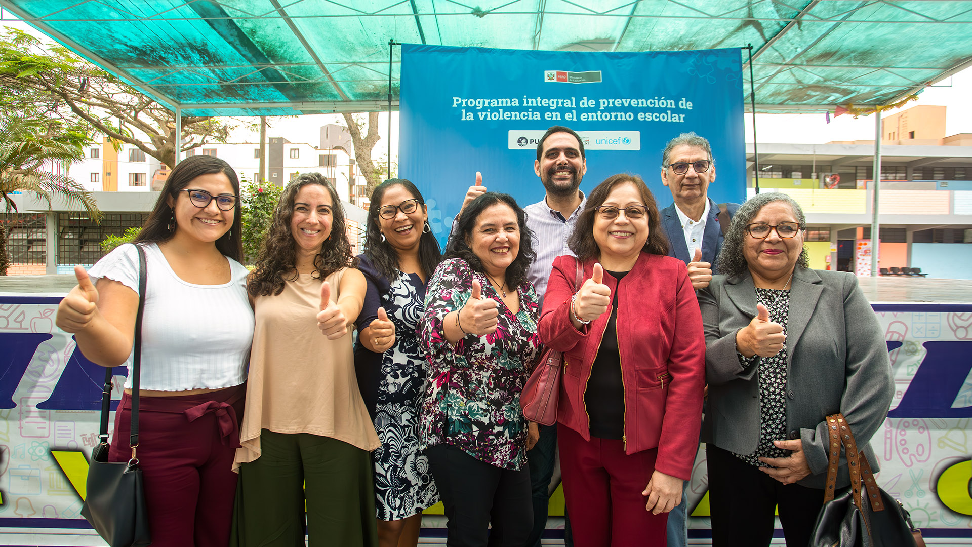 Lanzamiento de programa de prevención de violencia escolar en colegios, hecho por PUCP, Minedu y Unicef.
