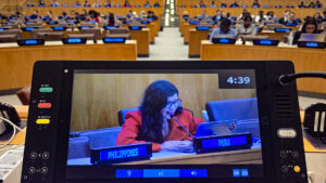 Ana Paula Guillen en la ONU.