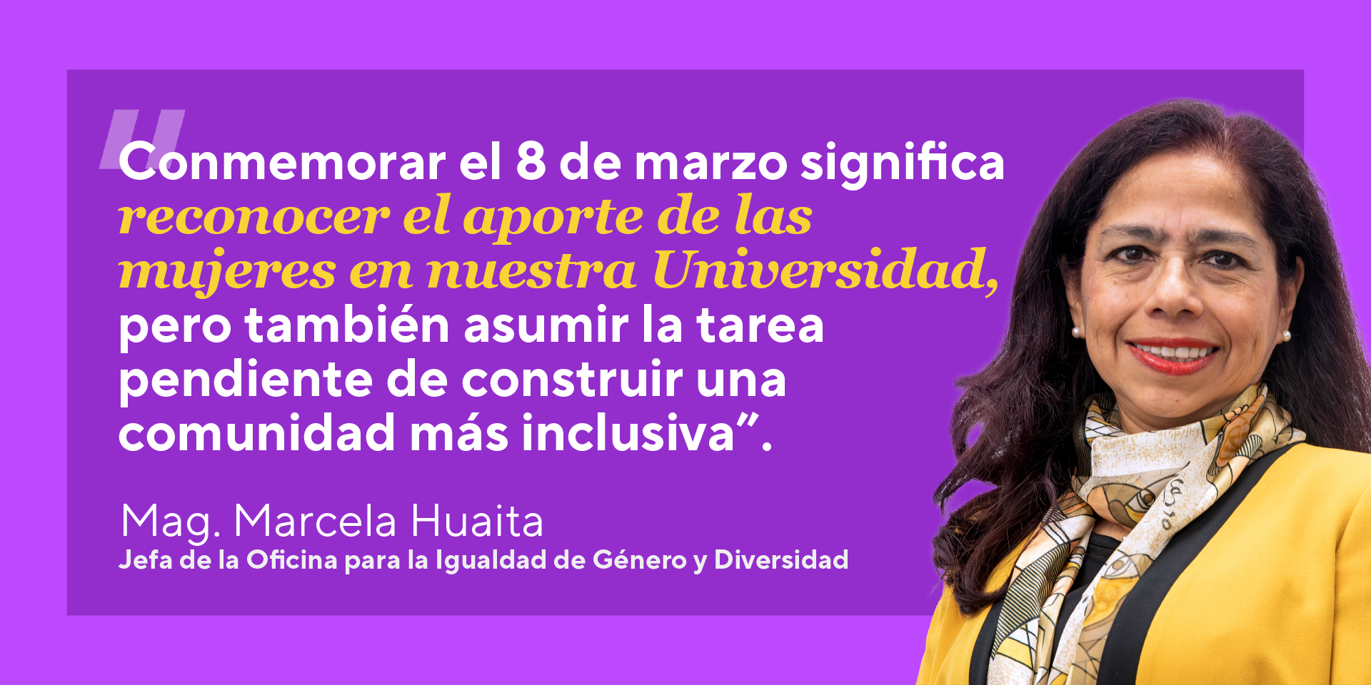 8M: ¿por qué conmemorar el Día Internacional de la Mujer en la PUCP?