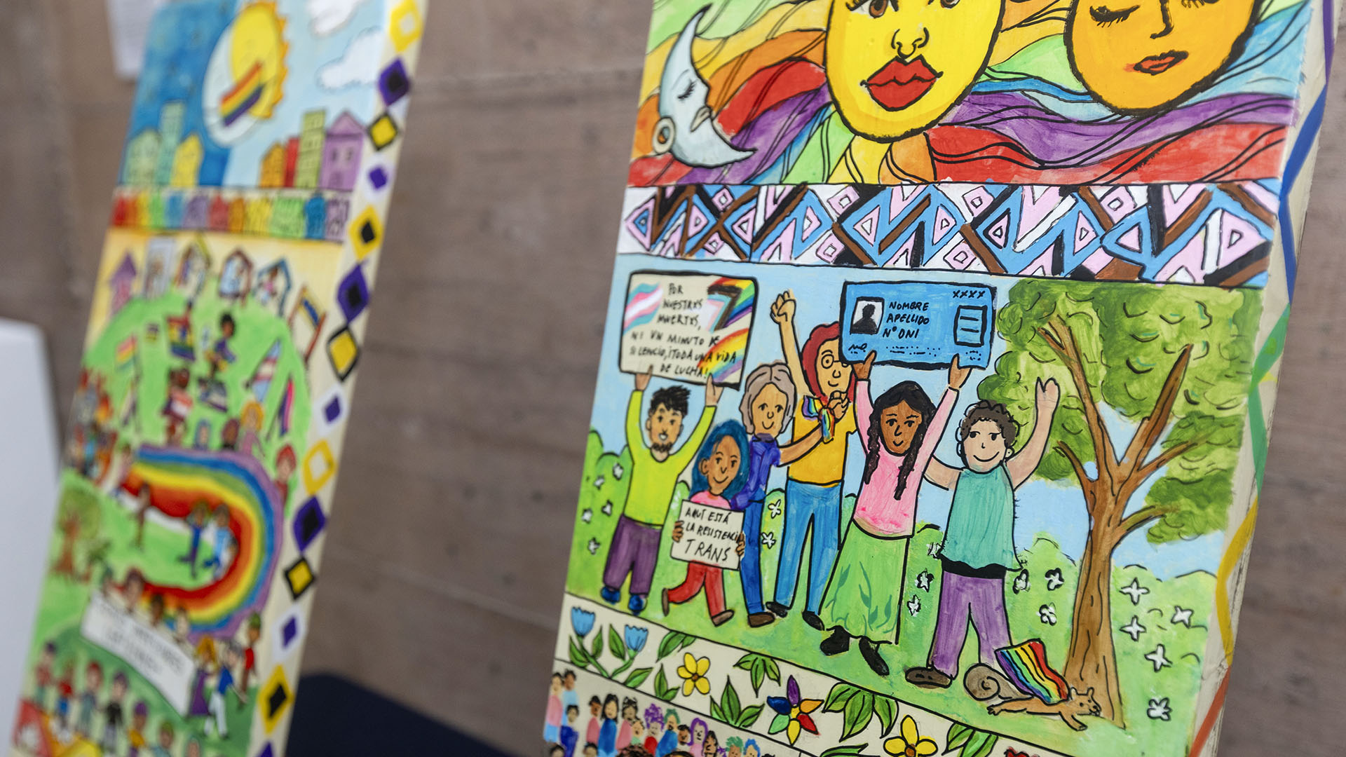 Tablas de Sarhua del Taller de El Orgullo+ nos conecta 2025.