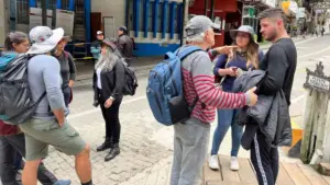 Turistas varados en Machu PIcchu.