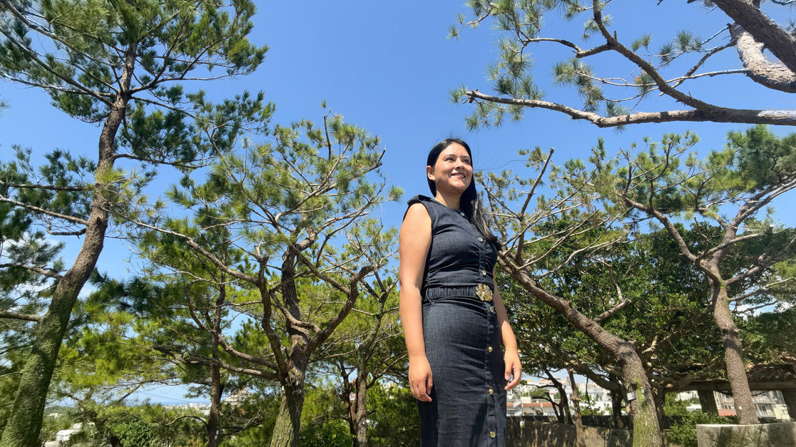 Astrid Flores en evento sobre personas con discapcidad en Okinawa, Japón.